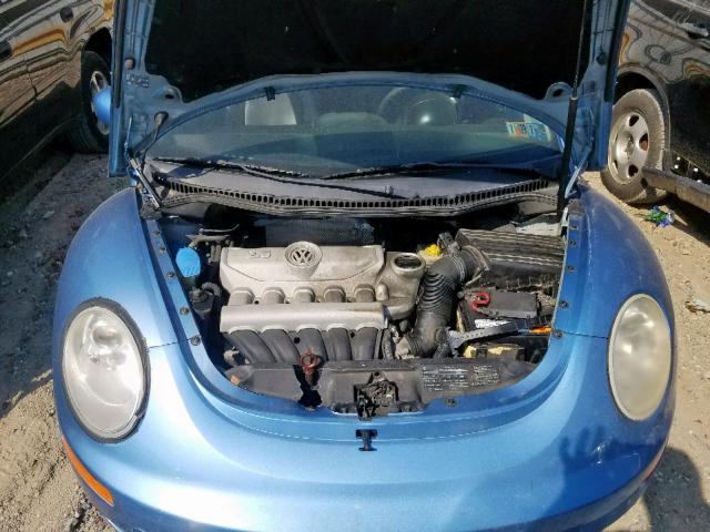 3VWPG3AG5AM003317 - 2010 VOLKSWAGEN NEW BEETLE ლურჯი ფოტო 7