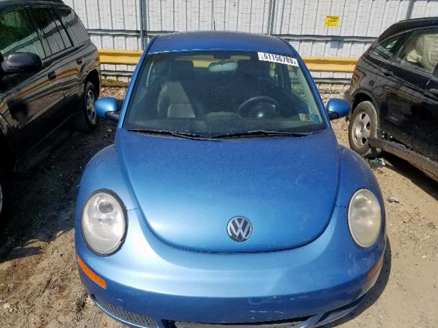 3VWPG3AG5AM003317 - 2010 VOLKSWAGEN NEW BEETLE ლურჯი ფოტო 9