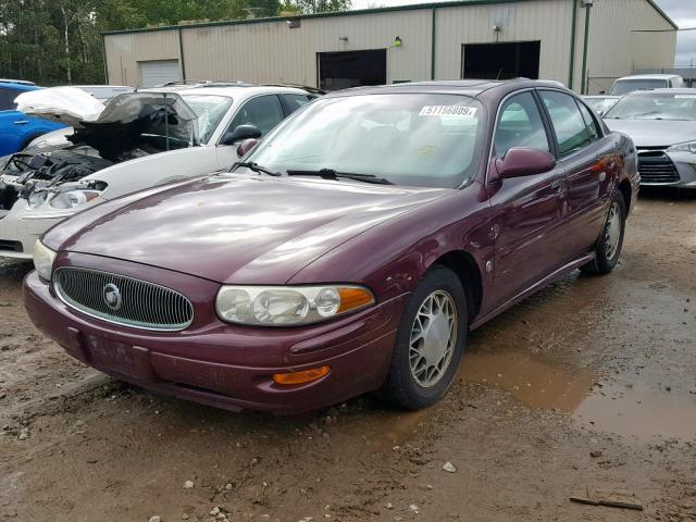 1G4HP52K644145337 - 2004 BUICK LESABRE CU MAROON photo 2