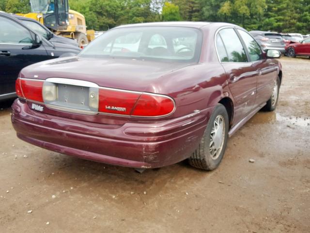 1G4HP52K644145337 - 2004 BUICK LESABRE CU MAROON photo 4