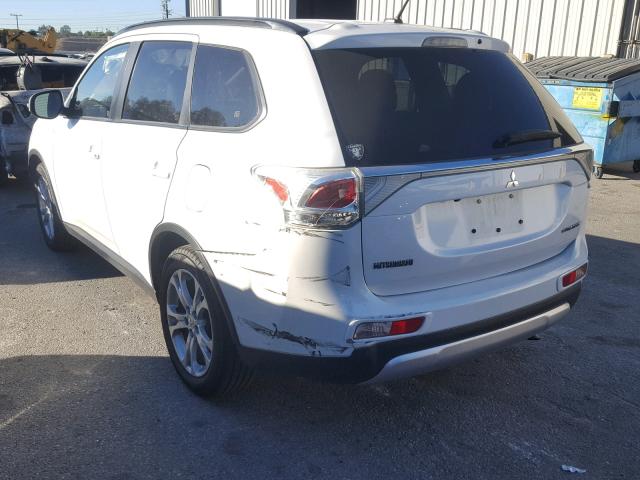 JA4AD3A39FZ006798 - 2015 MITSUBISHI OUTLANDER WHITE photo 3