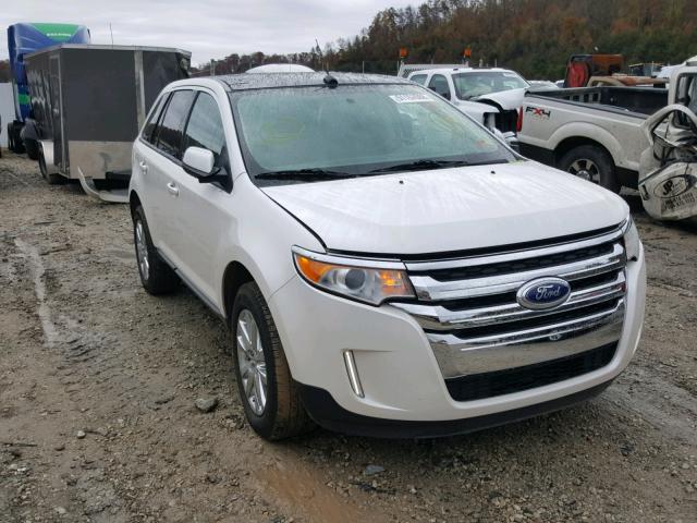 2FMDK4JC3EBA16321 - 2014 FORD EDGE SEL WHITE photo 1