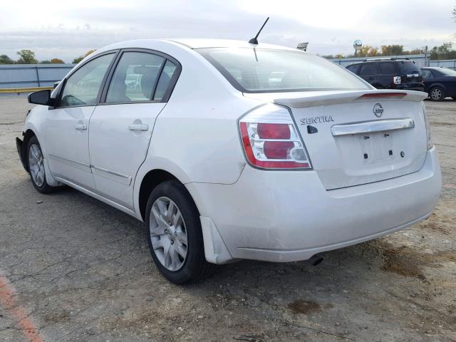 3N1AB6AP8BL680008 - 2011 NISSAN SENTRA 2.0 WHITE photo 3