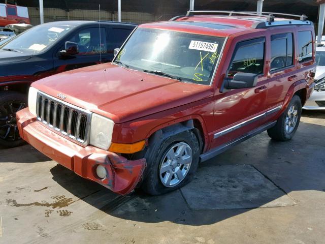 1J8HH58N26C150541 - 2006 JEEP COMMANDER ბურგუნდია ფოტო 2