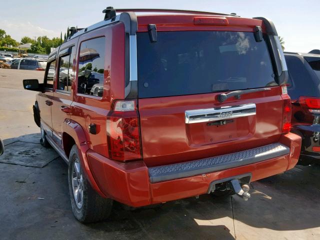 1J8HH58N26C150541 - 2006 JEEP COMMANDER ბურგუნდია ფოტო 3