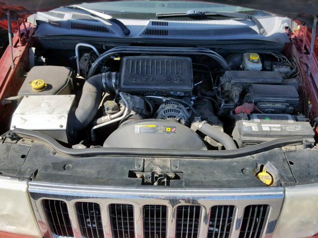 1J8HH58N26C150541 - 2006 JEEP COMMANDER ბურგუნდია ფოტო 7