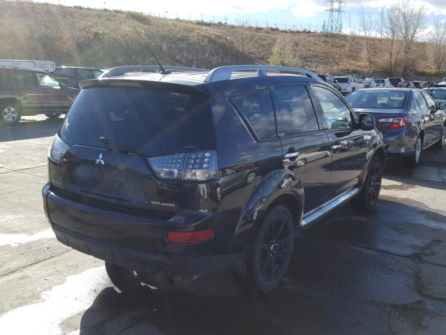 JA4LT31W58Z011148 - 2008 MITSUBISHI OUTLANDER BLACK photo 4