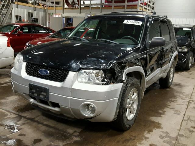 1FMCU96H76KC96050 - 2006 FORD ESCAPE HEV BLACK photo 2