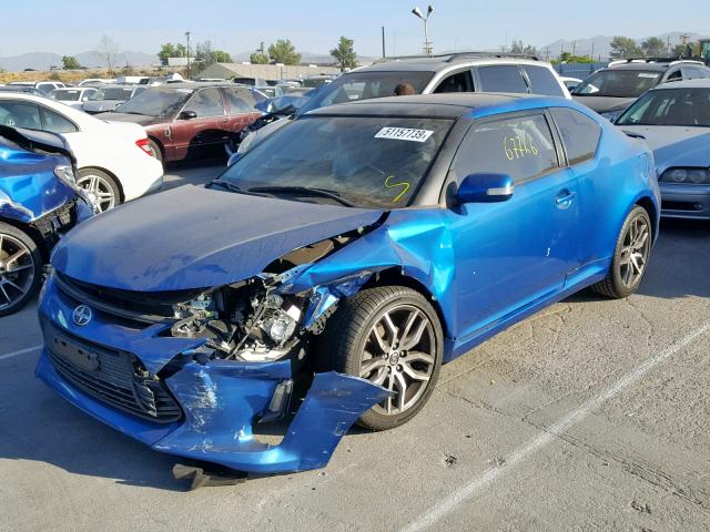 JTKJF5C75E3077650 - 2014 TOYOTA SCION TC ლურჯი ფოტო 2