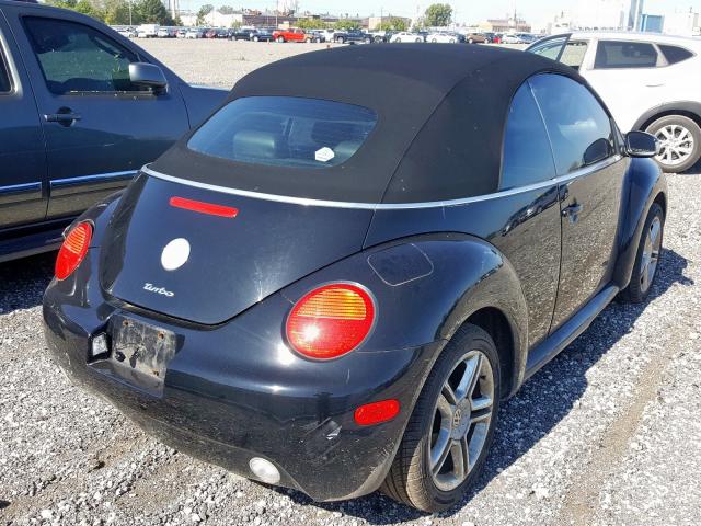 3VWCD31Y85M312205 - 2005 VOLKSWAGEN NEW BEETLE შავი ფოტო 4