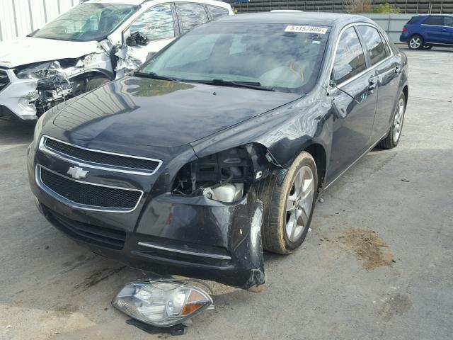 1G1ZC5E07AF191766 - 2010 CHEVROLET MALIBU 1LT BLACK photo 2