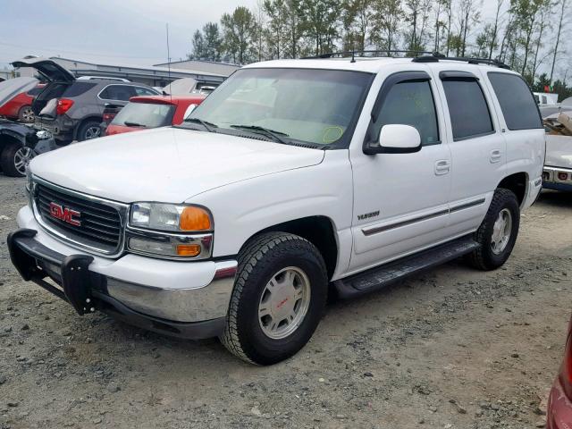 1GKEK13Z32J226437 - 2002 GMC YUKON WHITE photo 2