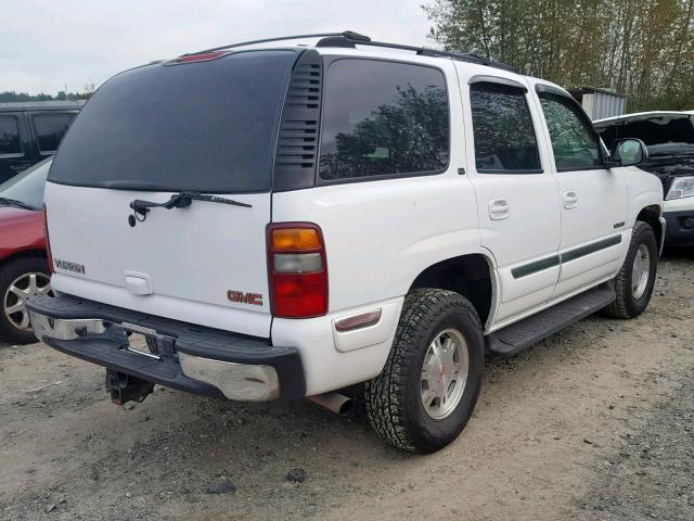 1GKEK13Z32J226437 - 2002 GMC YUKON WHITE photo 4