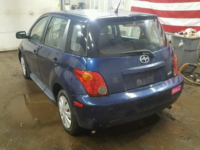 JTKKT624640076839 - 2004 TOYOTA SCION XA ლურჯი ფოტო 3