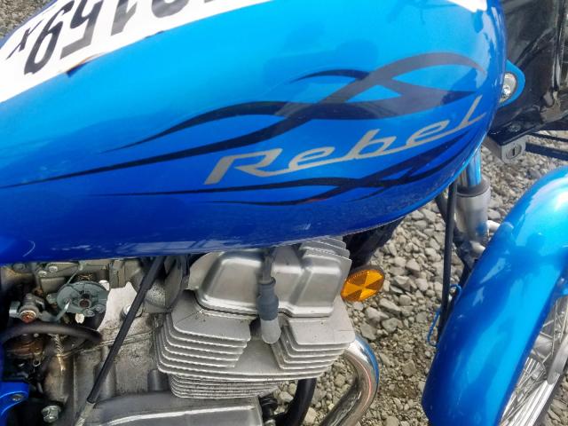 JH2MC13009K507435 - 2009 HONDA CMX250 C BLUE photo 9