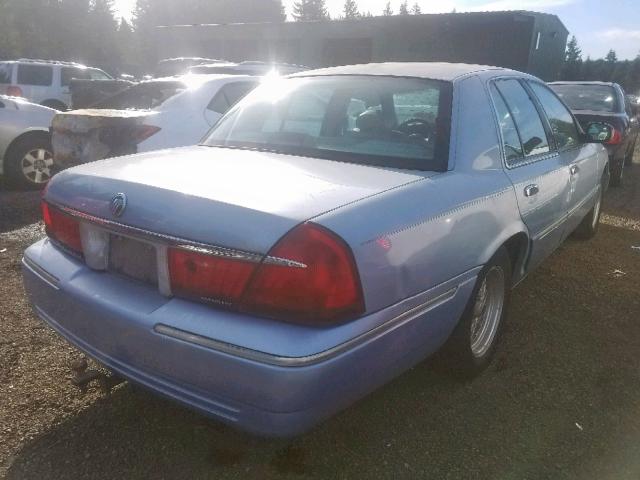 2MEFM75W6XX682669 - 1999 MERCURY GRAND MARQ BLUE photo 4