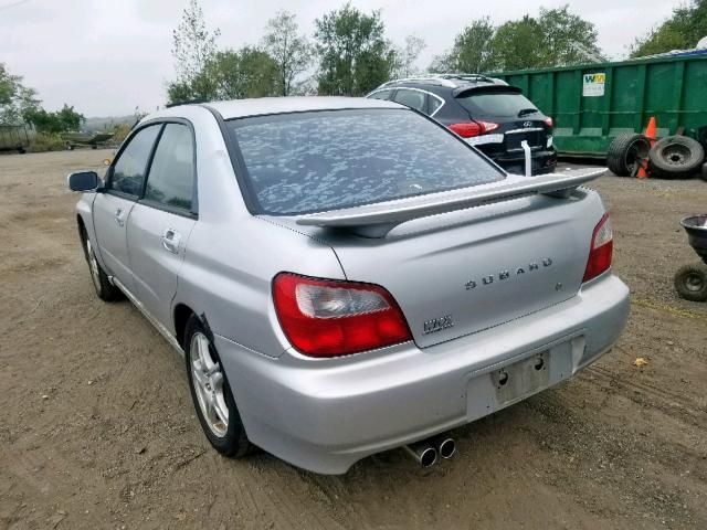 JF1GD29652G519003 - 2002 SUBARU IMPREZA WR SILVER photo 3