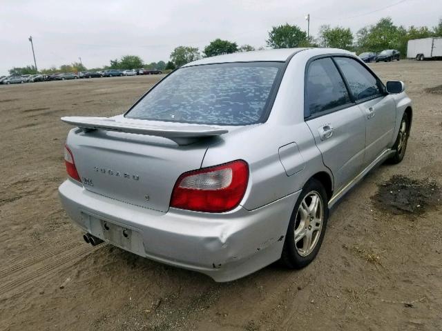 JF1GD29652G519003 - 2002 SUBARU IMPREZA WR SILVER photo 4