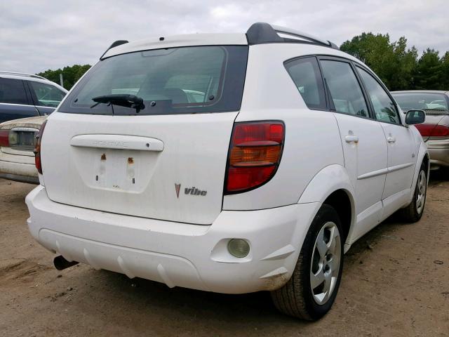 5Y2SL63885Z418572 - 2005 PONTIAC VIBE WHITE photo 4