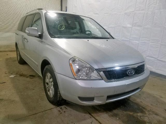 KNDMG4C73C6445122 - 2012 KIA SEDONA LX SILVER photo 1