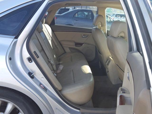 KMHFC46F68A303452 - 2008 HYUNDAI AZERA SE SILVER photo 6