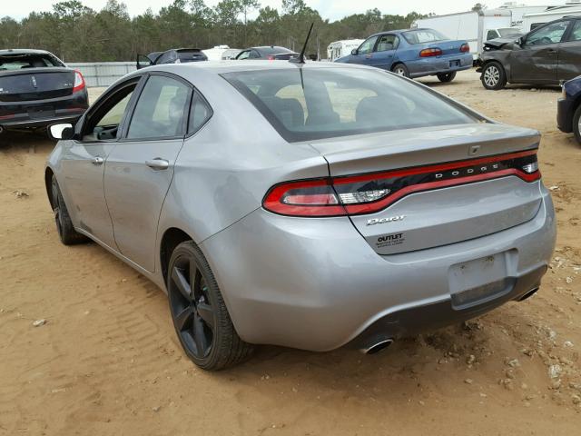 1C3CDFBB5FD345162 - 2015 DODGE DART SXT GRAY photo 3