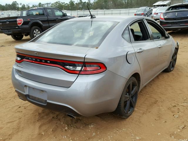 1C3CDFBB5FD345162 - 2015 DODGE DART SXT GRAY photo 4