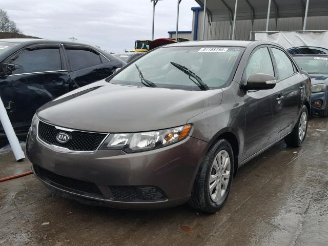 KNAFU4A22A5858528 - 2010 KIA FORTE EX GRAY photo 2