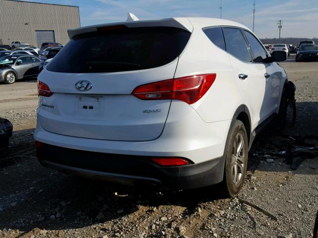 5XYZT3LB2EG147323 - 2014 HYUNDAI SANTA FE S WHITE photo 4