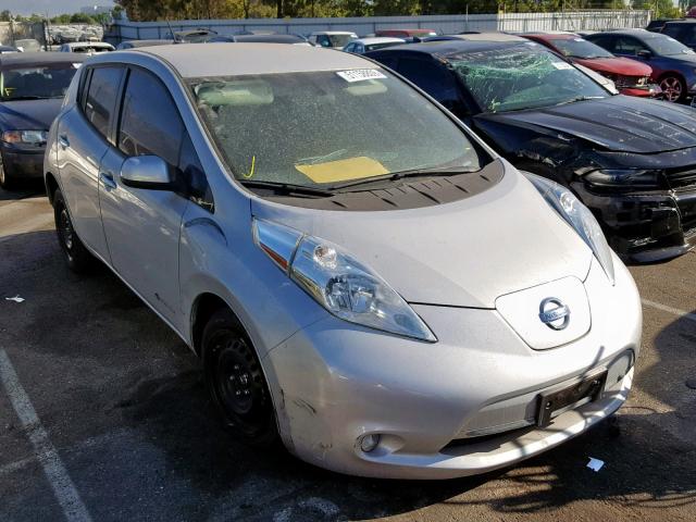 1N4BZ0CP0HC301195 - 2017 NISSAN LEAF S SILVER photo 1