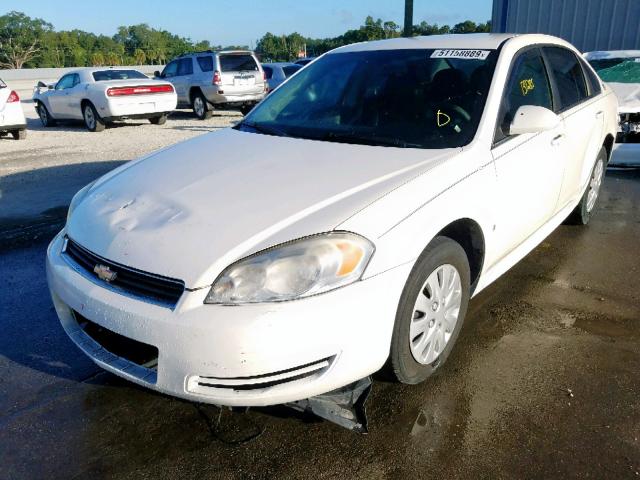 2G1WS57MX91261124 - 2009 CHEVROLET IMPALA POL WHITE photo 2