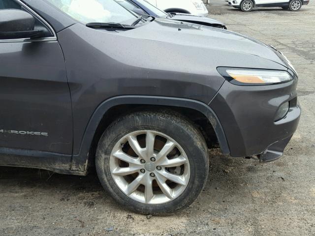 1C4PJLDB7GW200115 - 2016 JEEP CHEROKEE L GRAY photo 9