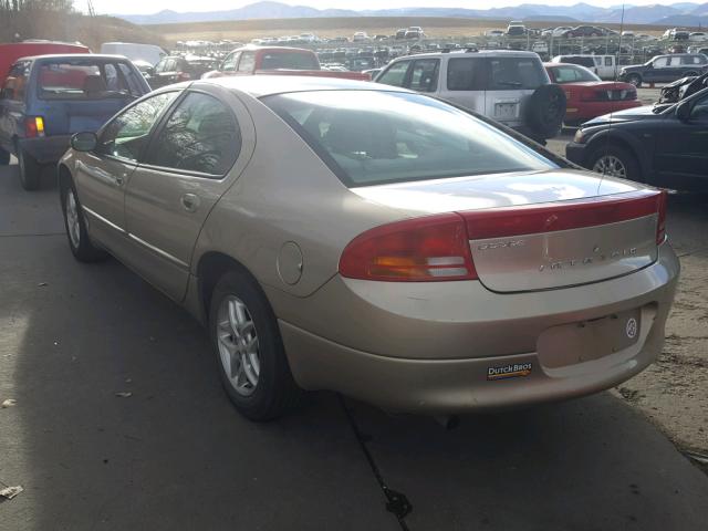 2B3HD46R72H176760 - 2002 DODGE INTREPID S GOLD photo 3