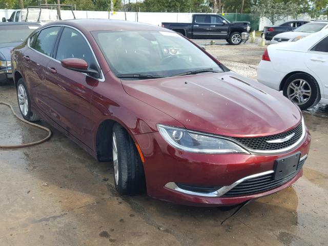 1C3CCCAG4FN759705 - 2015 CHRYSLER 200 LIMITE RED photo 1