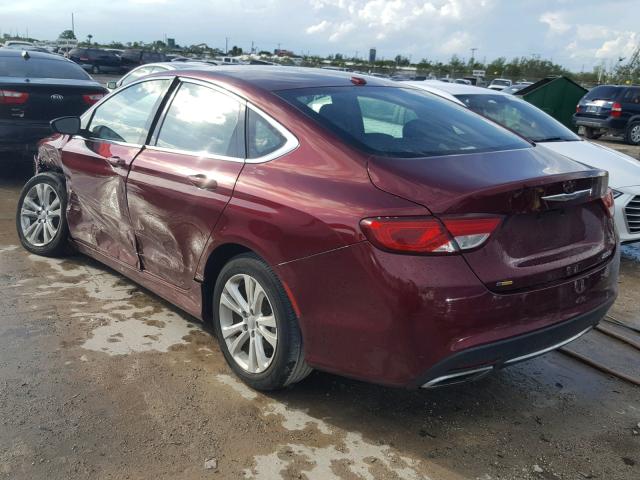 1C3CCCAG4FN759705 - 2015 CHRYSLER 200 LIMITE RED photo 3