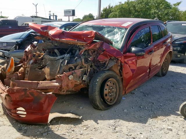 1B3HB28C58D559234 - 2008 DODGE CALIBER RED photo 2