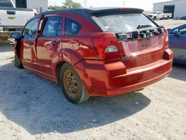 1B3HB28C58D559234 - 2008 DODGE CALIBER RED photo 3