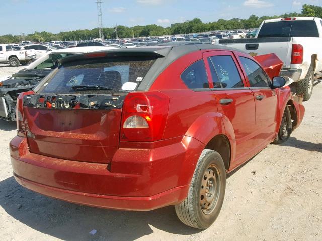 1B3HB28C58D559234 - 2008 DODGE CALIBER RED photo 4