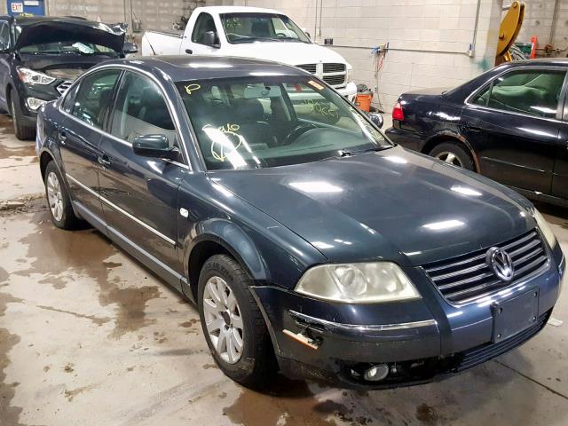 WVWPD63B23P352222 - 2003 VOLKSWAGEN PASSAT GLS BLUE photo 1