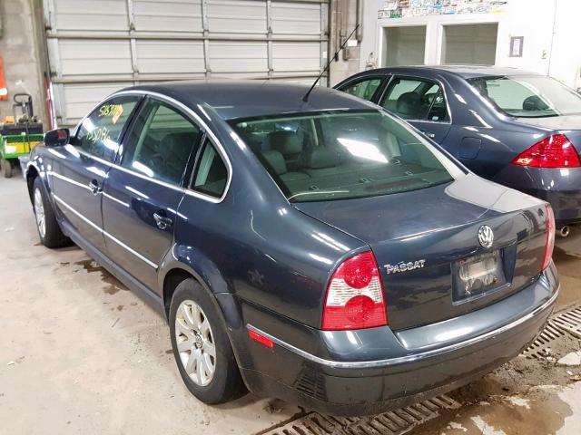 WVWPD63B23P352222 - 2003 VOLKSWAGEN PASSAT GLS BLUE photo 3