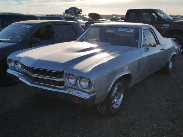 136800K160480 - 1970 CHEVROLET EL CAMINO SILVER photo 2