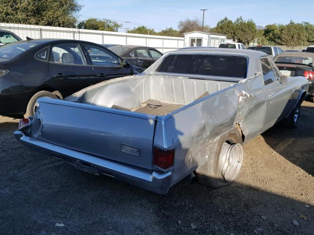 136800K160480 - 1970 CHEVROLET EL CAMINO SILVER photo 4