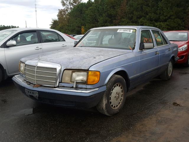 WDBCB34E2MA582292 - 1991 MERCEDES-BENZ 350 SD BLUE photo 2