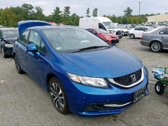 2HGFB2F83DH516367 - 2013 HONDA CIVIC EX BLUE photo 1