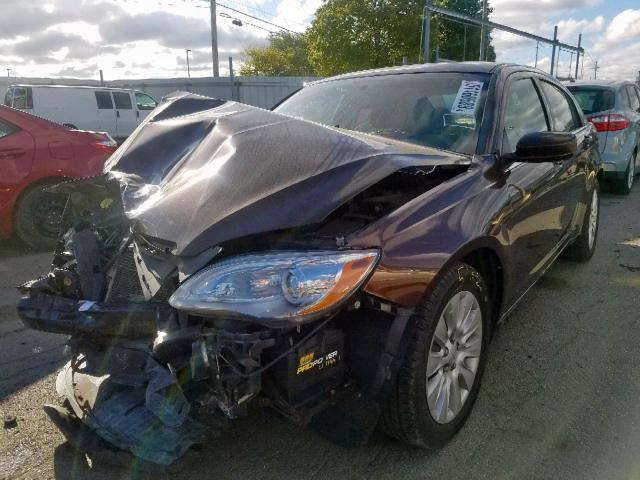 1C3CCBAB1DN559330 - 2013 CHRYSLER 200 LX PURPLE photo 2