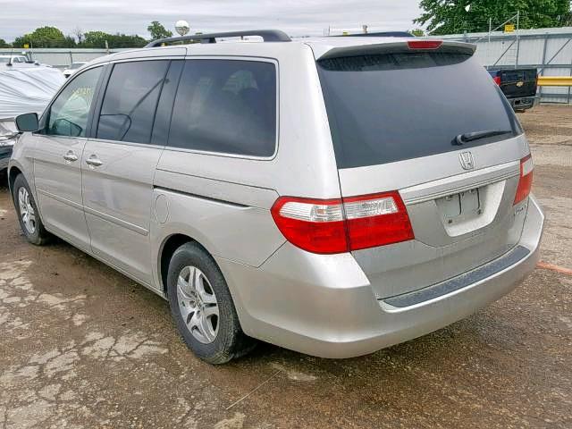 5FNRL38795B007927 - 2005 HONDA ODYSSEY EX GRAY photo 3