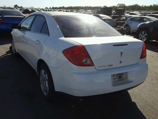 1G2ZF57B084135935 - 2008 PONTIAC G6 VALUE L WHITE photo 3