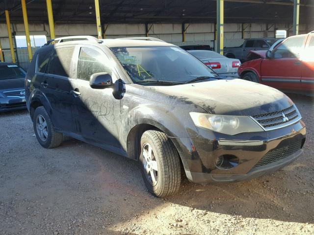 JA4MT31XX7U007024 - 2007 MITSUBISHI OUTLANDER BLACK photo 1