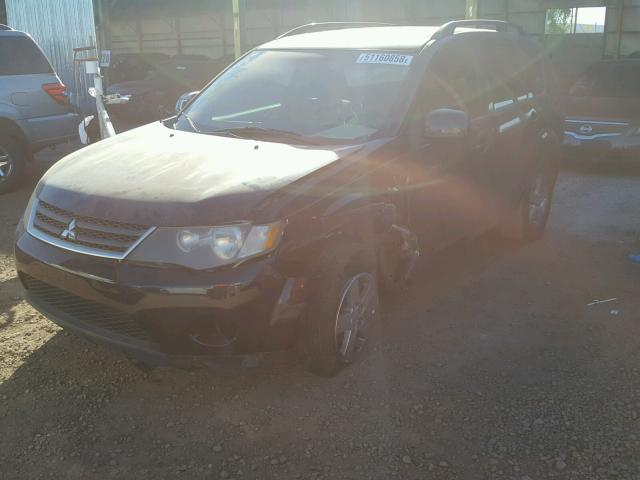 JA4MT31XX7U007024 - 2007 MITSUBISHI OUTLANDER BLACK photo 2