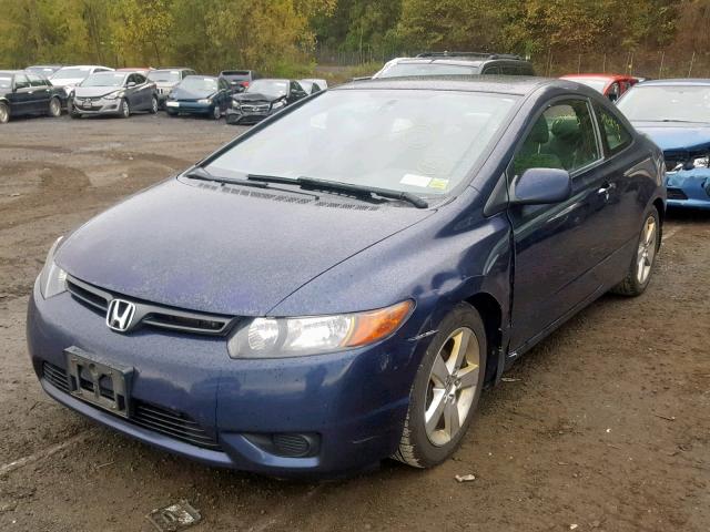 2HGFG11878H561563 - 2008 HONDA CIVIC EX BLUE photo 2